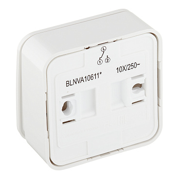 Переключатель Systeme Electric Blanca одноклавишный накладной белый с подсветкой (BLNVA106111)