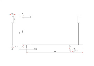 Подвесной светильник Maytoni P068PL-L27W4K
