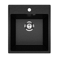 Мойка для кухни Ulgran Practik 43х49х20 см врезная искусственный камень черный оникс