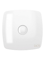 Вентилятор осевой DiCiTi Rio 4C с обратным клапаном 170х170 мм d100 мм белый