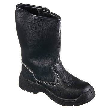 Сапоги рабочие из искусственной кожи утепленные размер 41 черные Мистраль Аскет (141445)