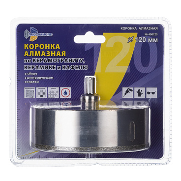 Коронка алмазная Trio-Diamond (400120) по керамограниту d120 мм