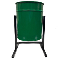 Урна мусорная 21 л металлическая зеленая