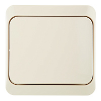 Выключатель Systeme Electric Этюд одноклавишный накладной кремовый (BA10-001K)