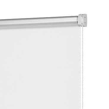 Рулонная штора блэкаут 80х250 см Decofest Плайн белая