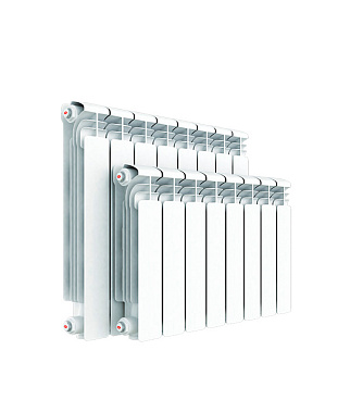 Радиатор алюминиевый Rifar Alum 500 мм 10 секций 1" боковое подключение белый