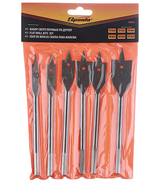 Набор сверл по дереву перьевых 10-25 мм (6 шт.) (704055/EA05-873)