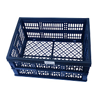 Ящик для хранения Инструм-Агро 40 л пластиковый складной черный