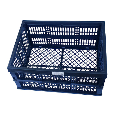 Ящик для хранения Инструм-Агро 40 л пластиковый складной черный