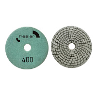 Круг алмазный шлифовальный по камню Hesler гибкий d100 мм P400 для мокрого шлифования (1 шт.)