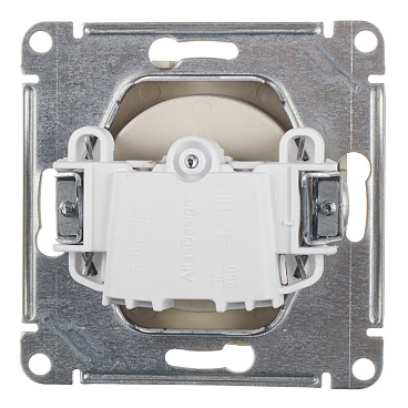 Розетка Systeme Electric AtlasDesign встраиваемая алюминий (ATN000341)