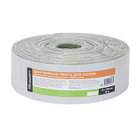 Лента демпферная кромочная для полов КМ Эксперт самоклеящаяся с фартуком 6х100 мм 12 м