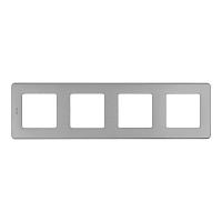 Рамка Legrand Inspiria четырехместная дымчатая (673967)