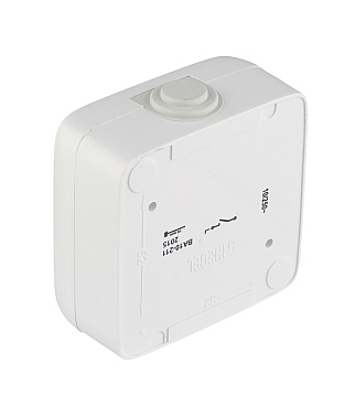 Выключатель Hegel Alfa одноклавишный накладной белый (ВА10-211)