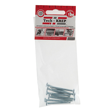 Винт оцинкованный M4x40 мм DIN 7985 полукруглая головка (9 шт.)