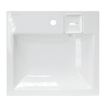 Раковина на стиральную машину Sanita Luxe Space 60х55 см (SPC55SLWB01)