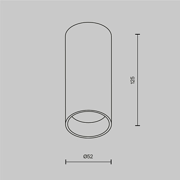 Потолочный светильник Technical C056CL-L12W3K-W-PT