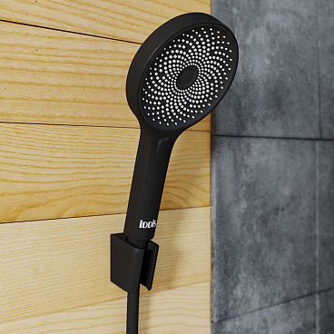 Держатель для лейки Iddis Shower Holder c регулировкой наклона пластик черный (080BL00i53)