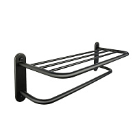 Полотенцедержатель Fixsen Hotel 660 мм на шуруп нержавеющая сталь черный (31015B)