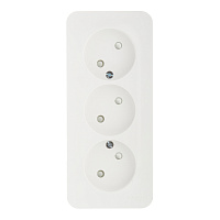 Розетка Systeme Electric Blanca накладная белая со шторками (BLNRA001311)