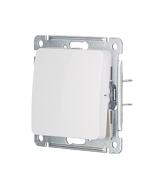 Переключатель Hegel Master одноклавишный встраиваемый белый (ВС10-461)