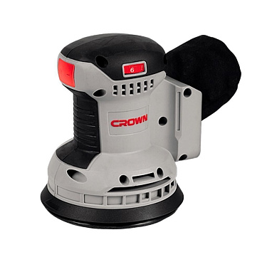 Шлифмашина эксцентриковая аккумуляторная Crown CT23011HX 20 В d125 мм без АКБ и ЗУ