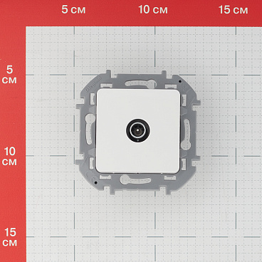 Розетка телевизионная Legrand Inspiria встраиваемая белая (673860)