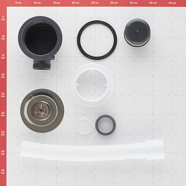 Сифон для душевого поддона Wirquin Tourbillon слив d90 с соединением 40/50 мм (30987107)