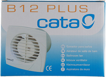 Вентилятор осевой Cata B-12 Plus 170х170 мм d120 мм слоновая кость