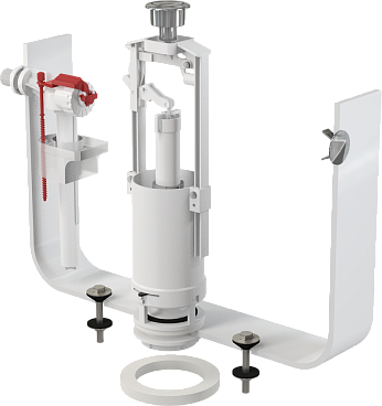 Выпускной комплект со стоп кнопкой,впускной механизм, арт.SA2000 1/2" CHROM