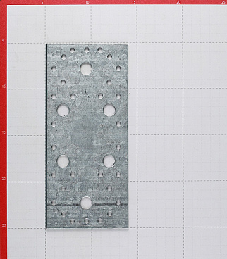 Пластина крепежная оцинкованная 200х90х2.0 мм