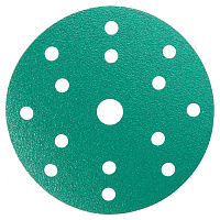 Диск шлифовальный КМ Green Film d150 мм P80 на липучку пленочная основа (5 шт.)