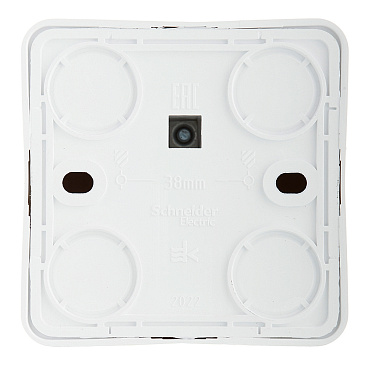 Розетка телевизионная Systeme Electric Этюд накладная белая (TVA-002B)