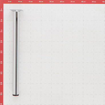 Ножка мебельная стальная 30х400 мм хром (1 шт.)