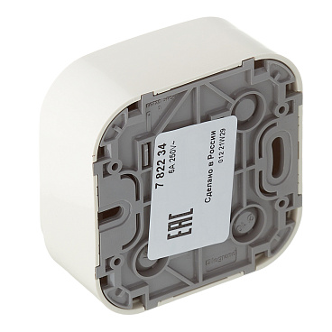 Переключатель Legrand Quteo одноклавишный накладной слоновая кость (782234)