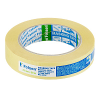 Лента малярная Folsen желтая 25 мм 50 м (02325)