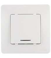 Выключатель Systeme Electric Blanca одноклавишный встраиваемый белый с подсветкой (BLNVS010111)