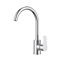 Смеситель для кухни Milardo Poli хром с высоким изливом однорычажный (POLSBJ0M05)