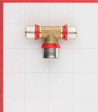 Тройник Tiemme 26(пресс) х 32(пресс) х 26(пресс)
