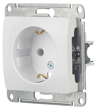 Розетка Systeme Electric Glossa встраиваемая белая (GSL000143)