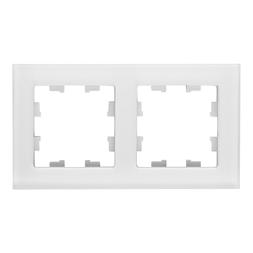 Рамка Systeme Electric AtlasDesign Nature двухместная белая (ATN330102)