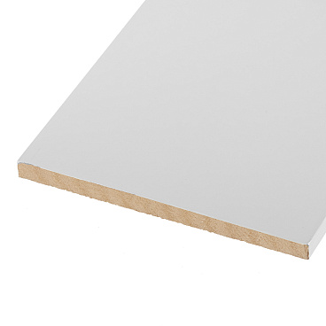 Доборная планка 120х8х2070 мм финишпленка белая (1 шт.)