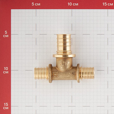 Тройник Stout 20 х 25 х 20 мм латунный (SFA-0014-202520)