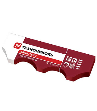 Черепица гибкая Шинглас Финская соната коричневая 3 кв.м