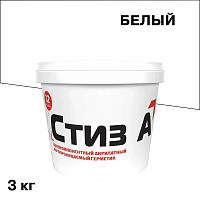 Герметик акриловый паропроницаемый наружный Стиз А Марка 12 белый 3 кг