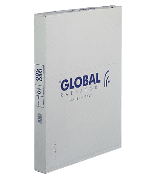 Радиатор алюминиевый Global Iseo 500 мм 10 секций 1" боковое подключение белый