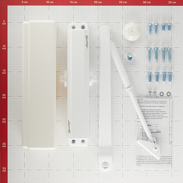Доводчик дверной Lavelly (80-120 кг) белый