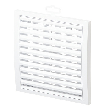 Решетка вентиляционная пластиковая приточно-вытяжная Era РРП 200х200 мм регулируемая белая