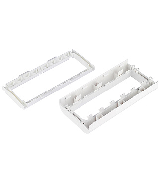 Рамка для кабель-канала 80х40/60 мм DKC Viva белая 6 модулей (10343)