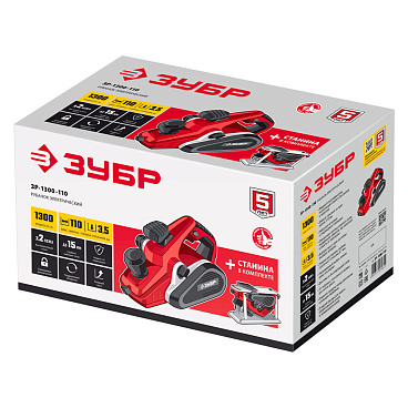 Рубанок электрический Зубр ЗР-1300-110 1300 Вт 110 мм